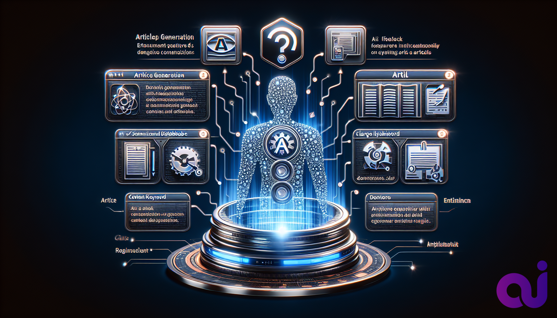 AI Content Wizard Review: Unveiling 11 Cutting-Edge Features for Enhanced Article Writing 2 Illustration for section: One of AI Content Wizard's most impressive capabilities is its article generation feature. With just - Enhanced Article Writing