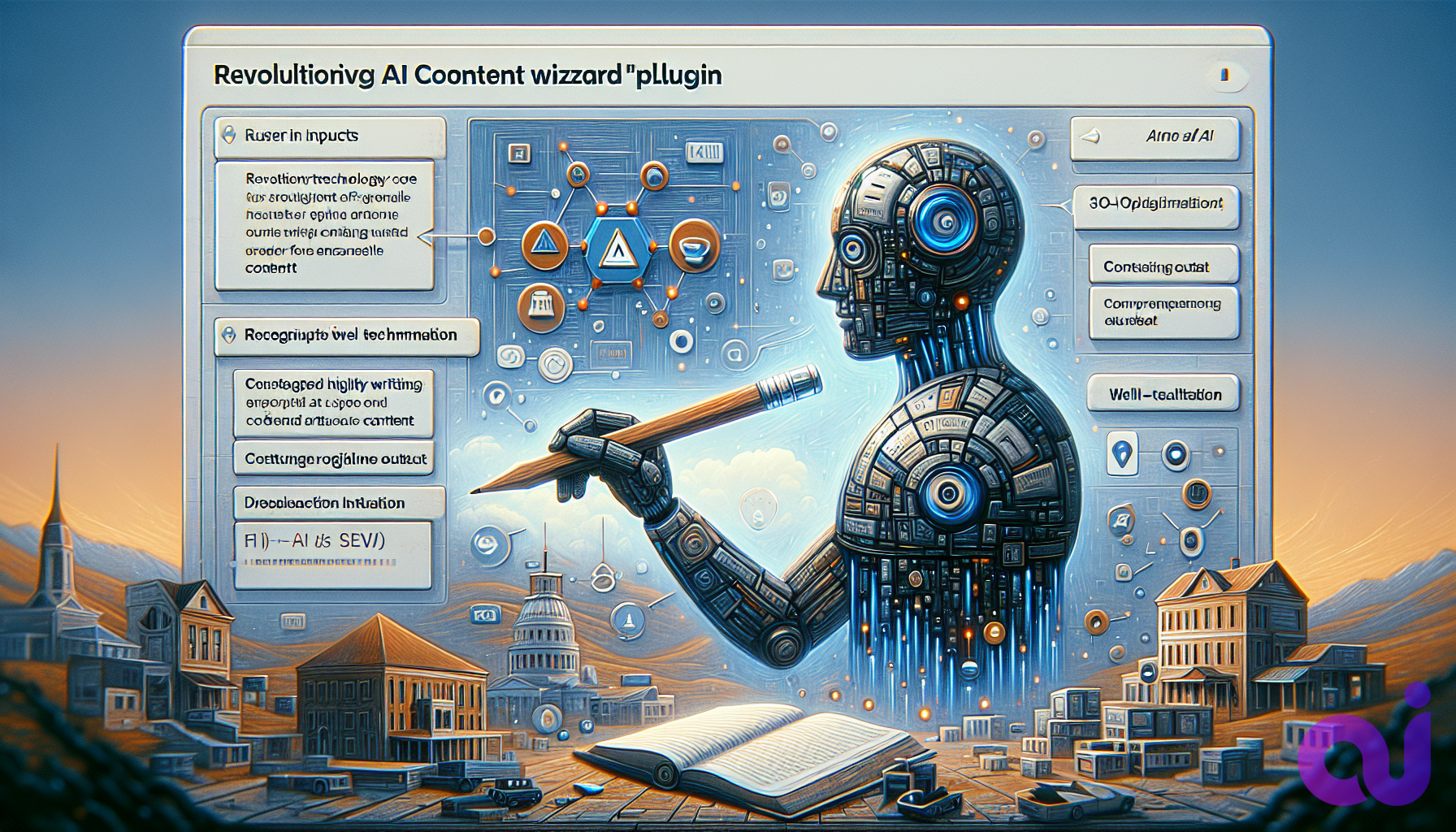 Обзор: 9 удивительных возможностей революционного плагина AI Content Wizard для улучшения написания статей в Европе и США 2 Иллюстрация к разделу: В основе AI Content Wizard лежит передовая технология искусственного интеллекта, которая делает плагин работоспособным - обзор мастера содержания AI